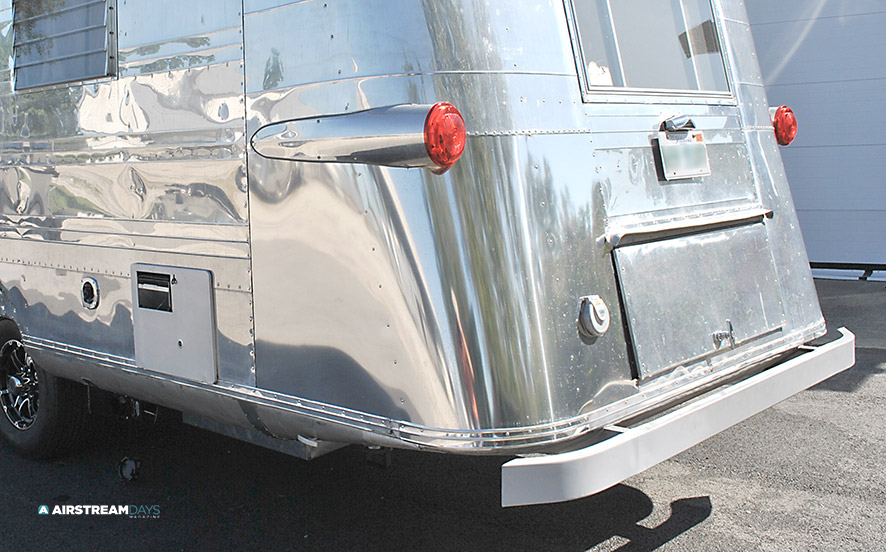 1959 Streamline with new corner panel aluminum sheeting