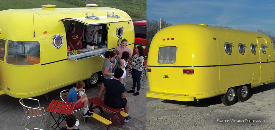 Argosy 'Yellow Submarine' pizza trailer in Ireland