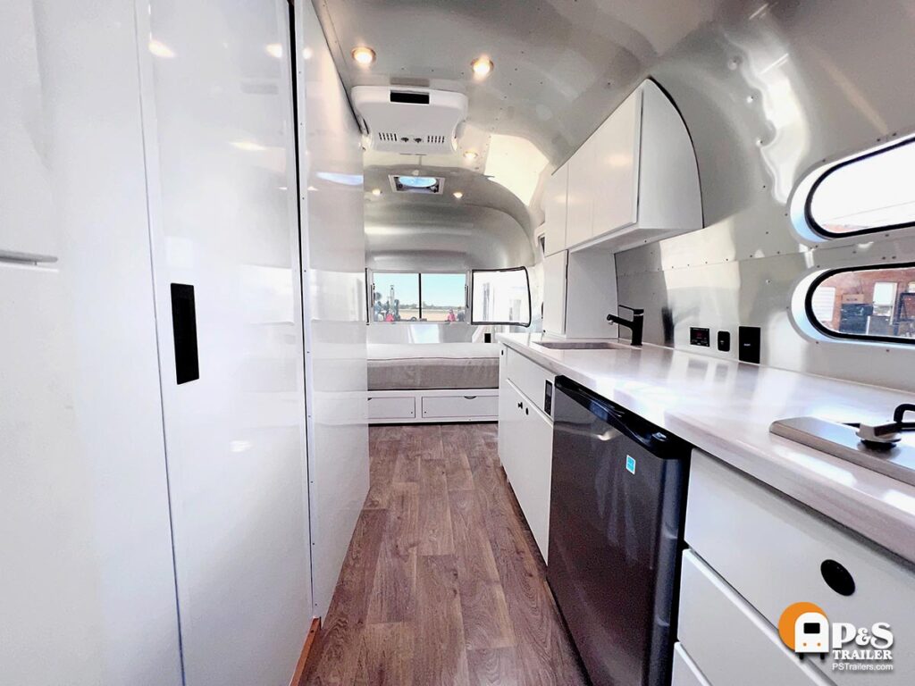 Alli Harvey Mobile Art Studio Airstream interior